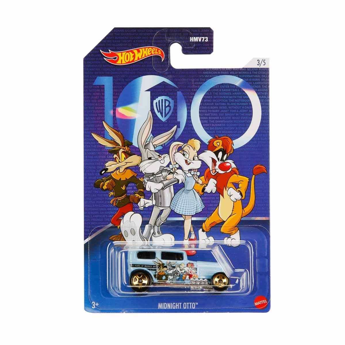Hot Wheels Oyun Setleri, Hot Wheels, Hot Wheels Warnes Bros 100. Yıl Temalı Arabalar HMV73 HLK30 Midnight Otto