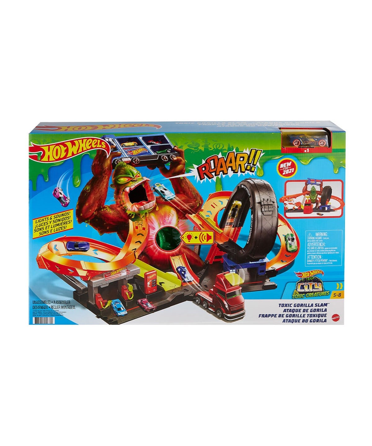 Hot Wheels Oyun Setleri, Hot Wheels, Hot Wheels Zehirli Goril Saldırısı Oyun Seti GTT94