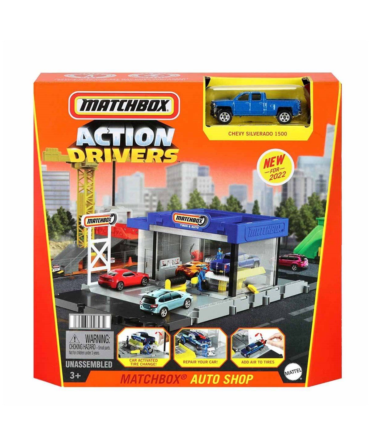 Hot Wheels Oyun Setleri, MATCHBOX, Matchbox Aksiyon Sürücüleri Oyun Seti GVY82 HDL34 Auto Shop