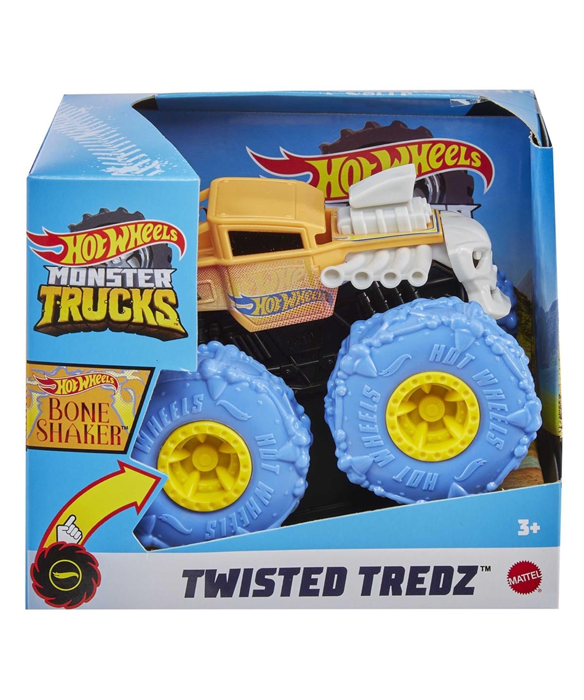 Hot Wheels Oyun Setleri, Hot Wheels, Monster Trucks 1:43 Çek Bırak Arabalar GVK37 GVK45 Bone Shaker