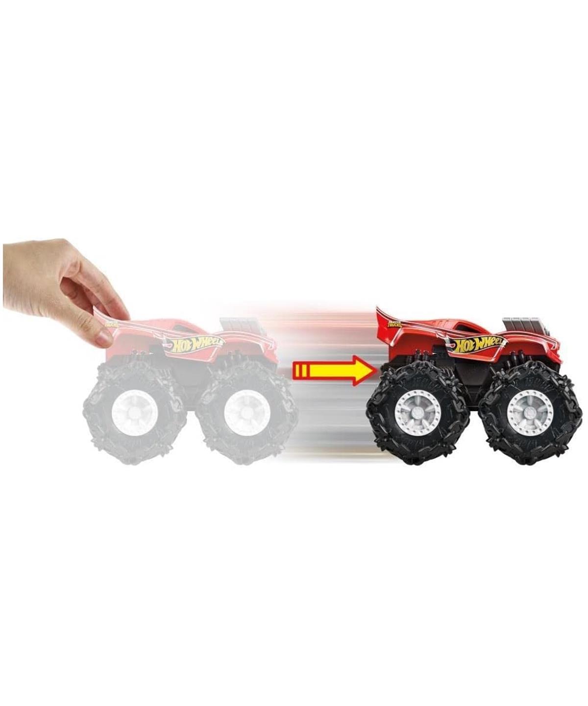 Hot Wheels Oyun Setleri, Hot Wheels, Monster Trucks 1:43 Çek Bırak Arabalar GVK37 GVK46 Rodger Dodger