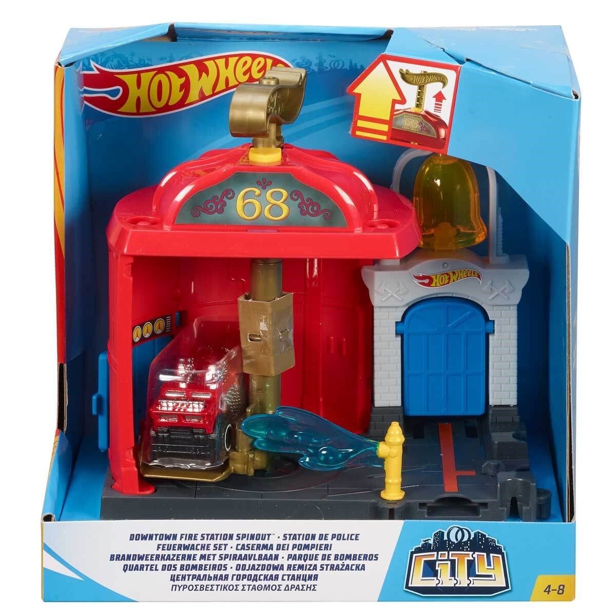 Hot Wheels Şehir Otoparkı Garaj Seti FRH28 - Yangın İstasyonu