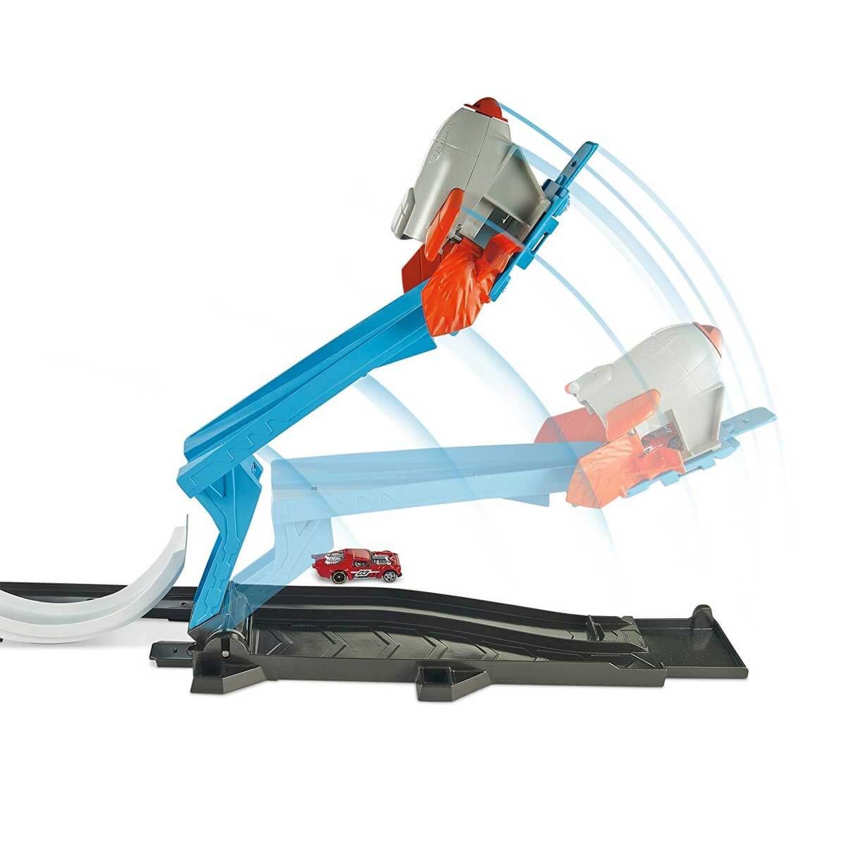 Hot Wheels Track Builder Fırlatma Aksiyonu Yarış Seti FLK60