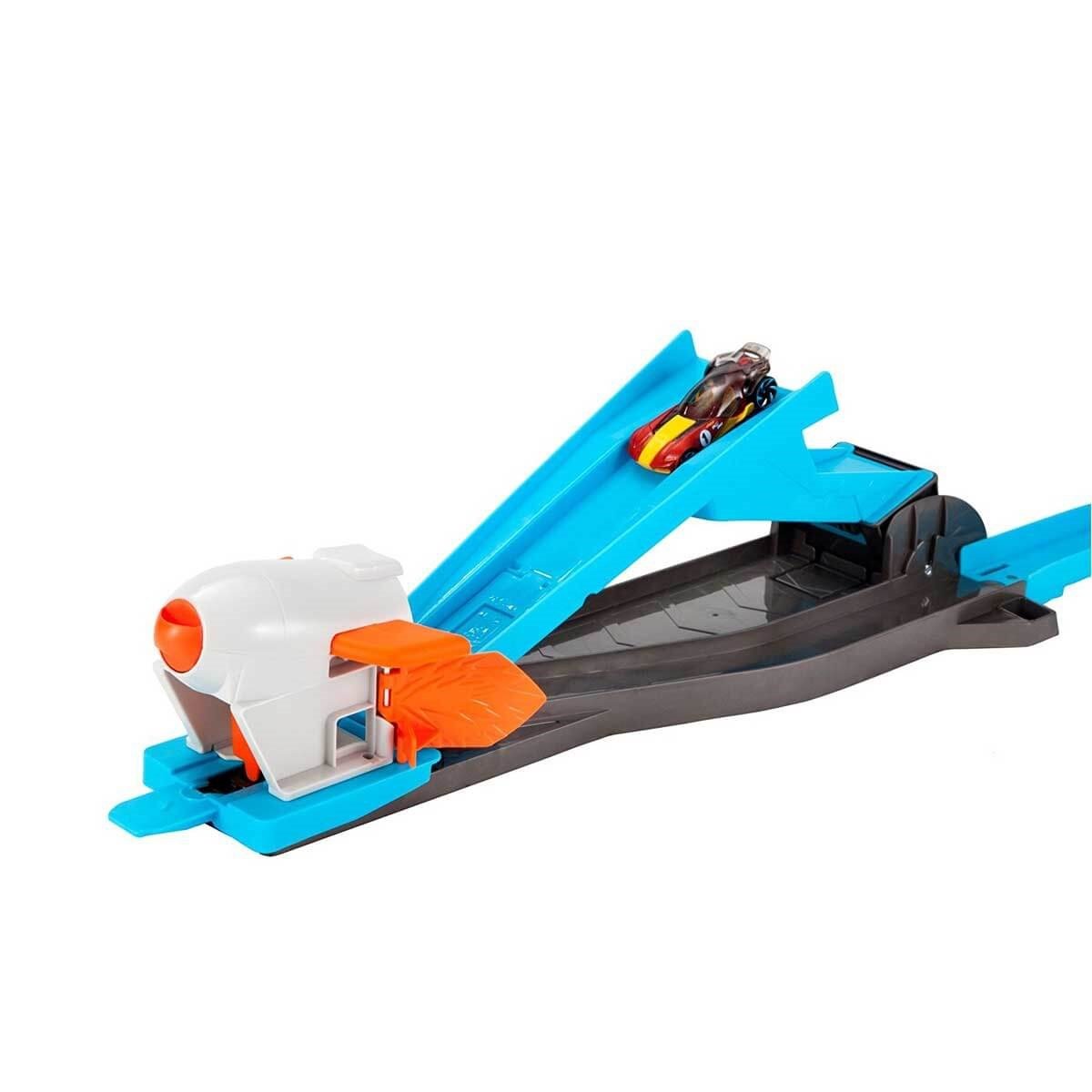 Hot Wheels Track Builder Fırlatma Aksiyonu Yarış Seti FLK60