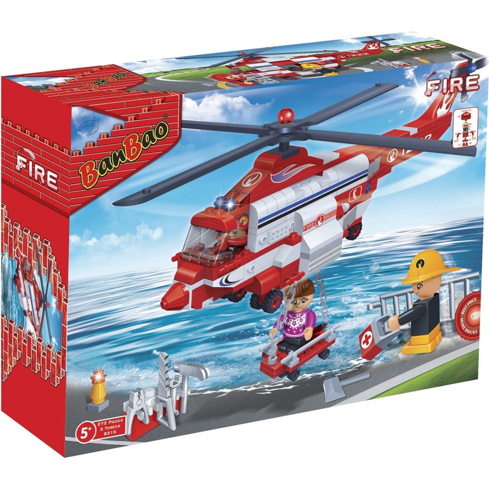 İtfaiye Helikopteri 272 Parça Lego Banbao 8315