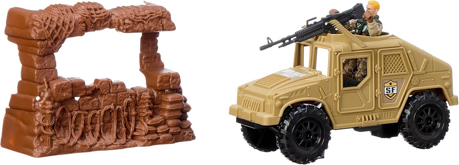Kılıç Kalkan ve Asker Setleri, Sunman, Soldier Force Rapidfire Askeri Araçlı Oyun Seti 53125 Askeri Araç