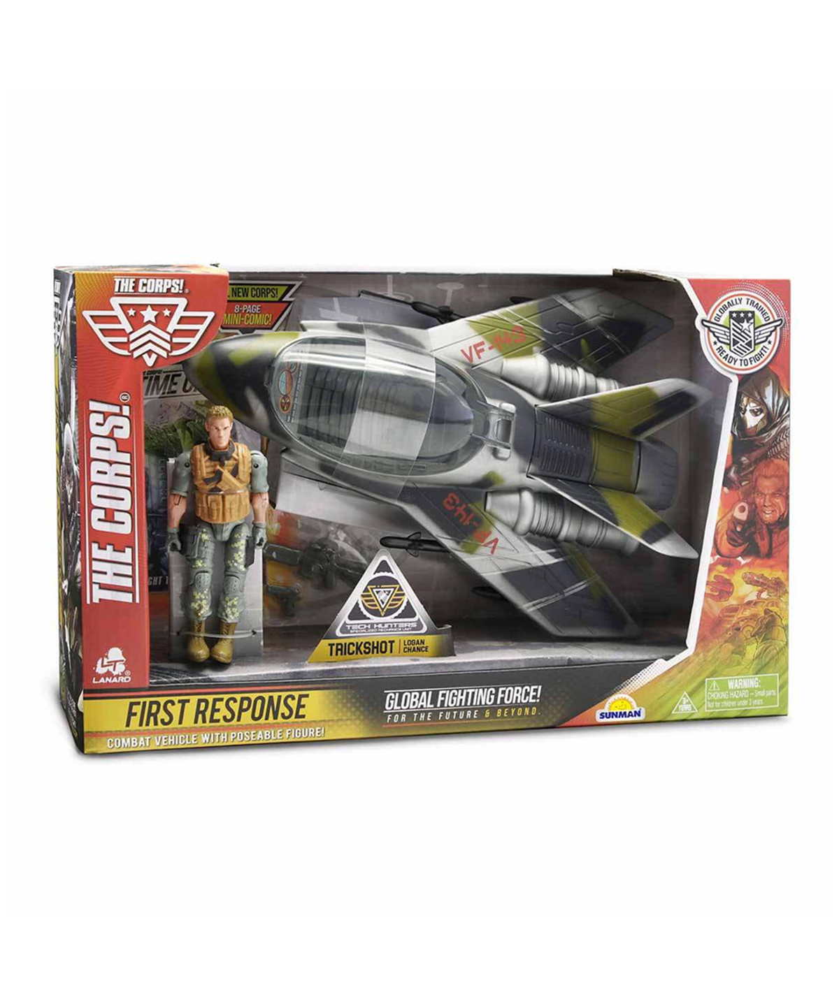 Kılıç Kalkan ve Asker Setleri, Sunman, The Corps First Response 2'li Savaş Seti 38208 Trickshot
