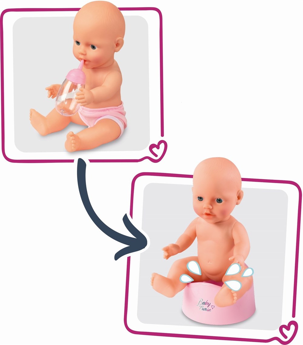 Kız Oyuncakları, SMOBY, Smoby Baby Nurse 2'si1 Arada Beşikli Bakım Seti 220353