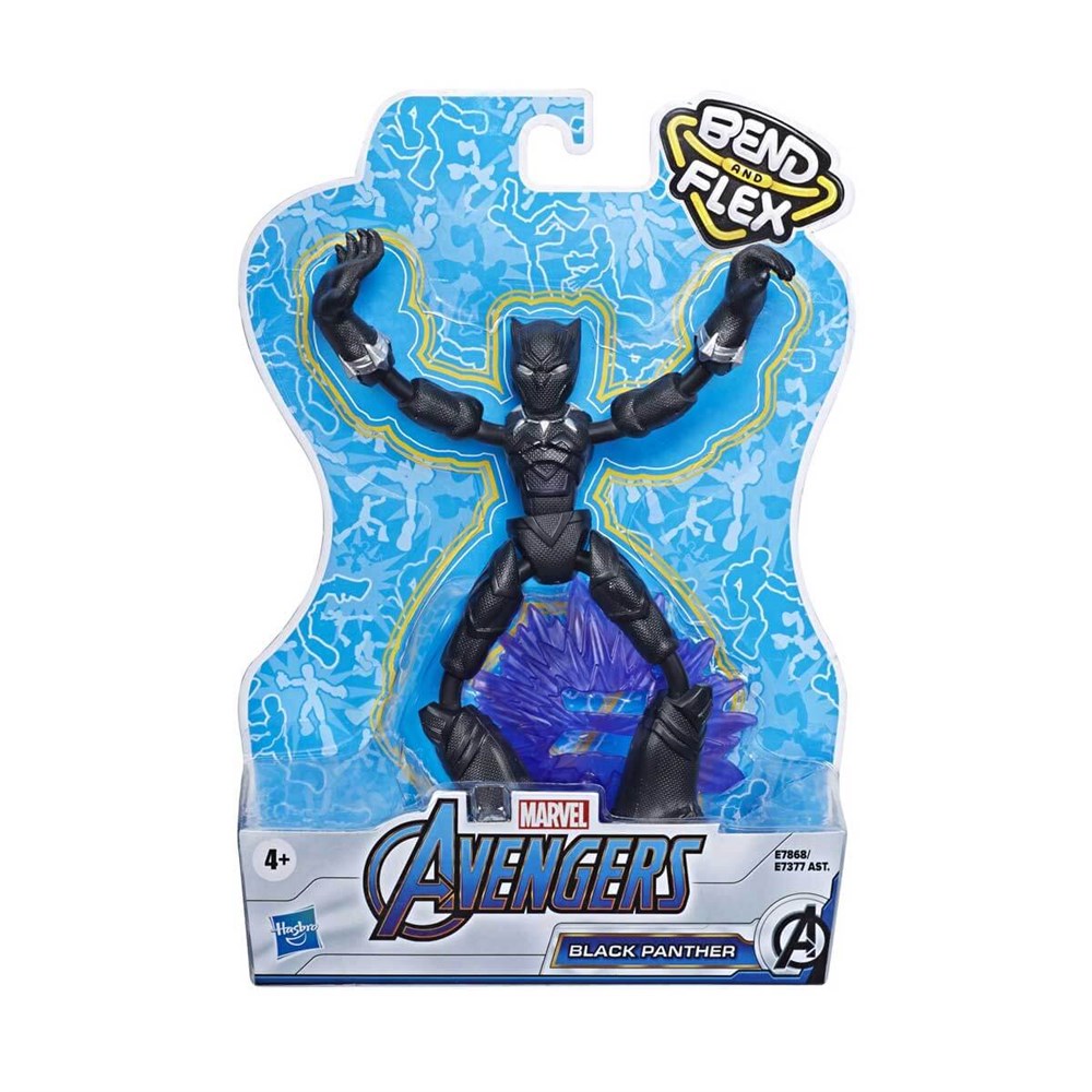 Kolleksiyon Karakterleri, Marvel Avengers, Avengers Bend & Flex Figür E7377 E7868 Black Panther
