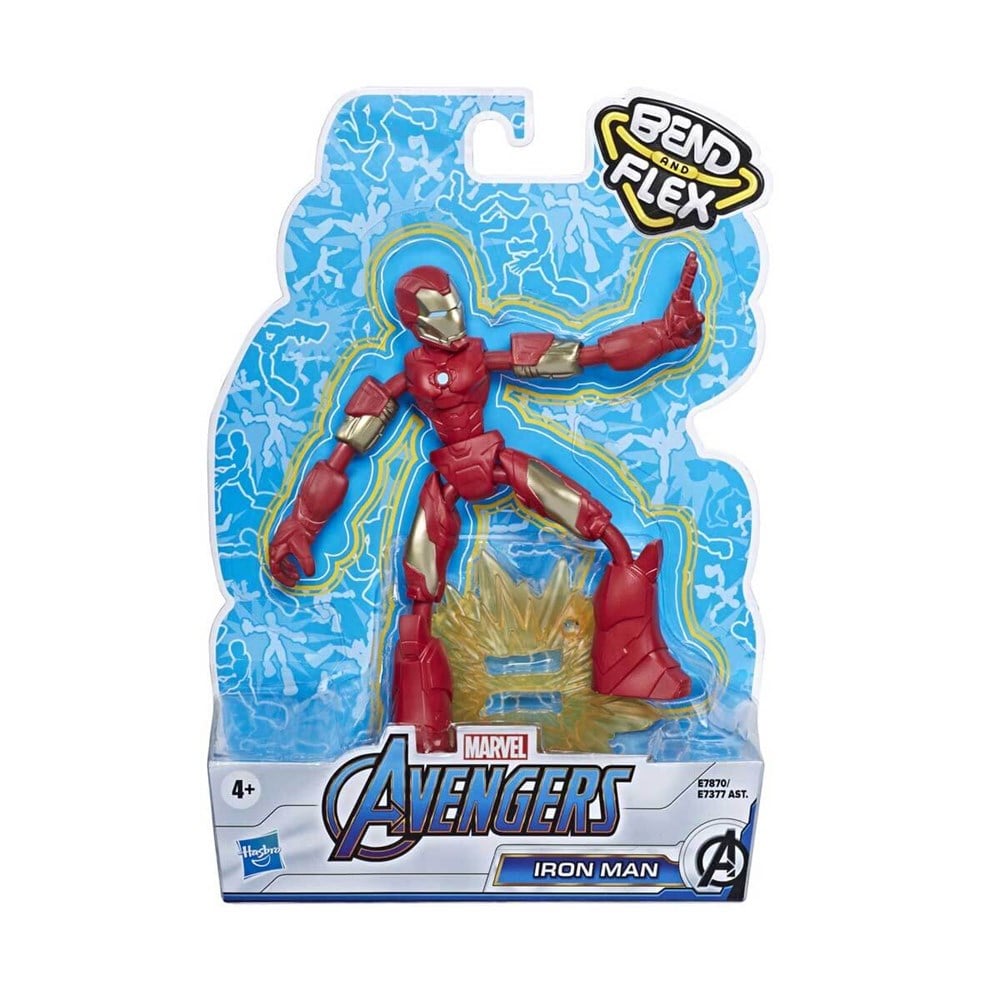 Kolleksiyon Karakterleri, Marvel Avengers, Avengers Bend & Flex Figür E7377 E7870 Iron Man