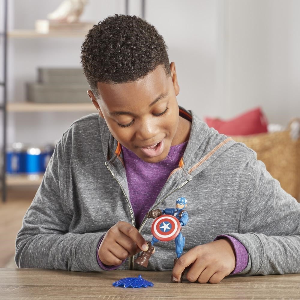 Kolleksiyon Karakterleri, Marvel Avengers, Avengers Bend And Flex Figür E7377 E7869 Captain America