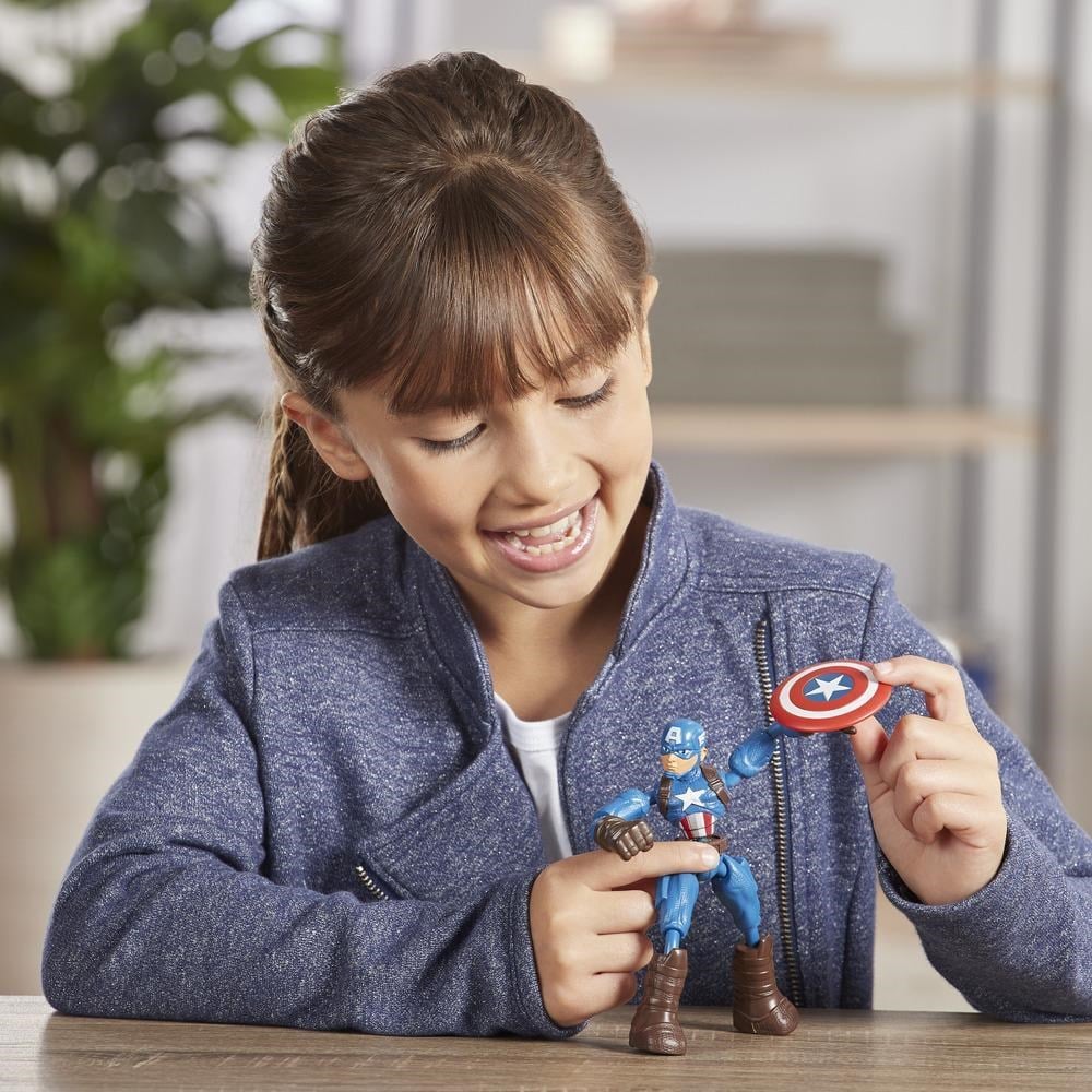 Kolleksiyon Karakterleri, Marvel Avengers, Avengers Bend And Flex Figür E7377 E7869 Captain America