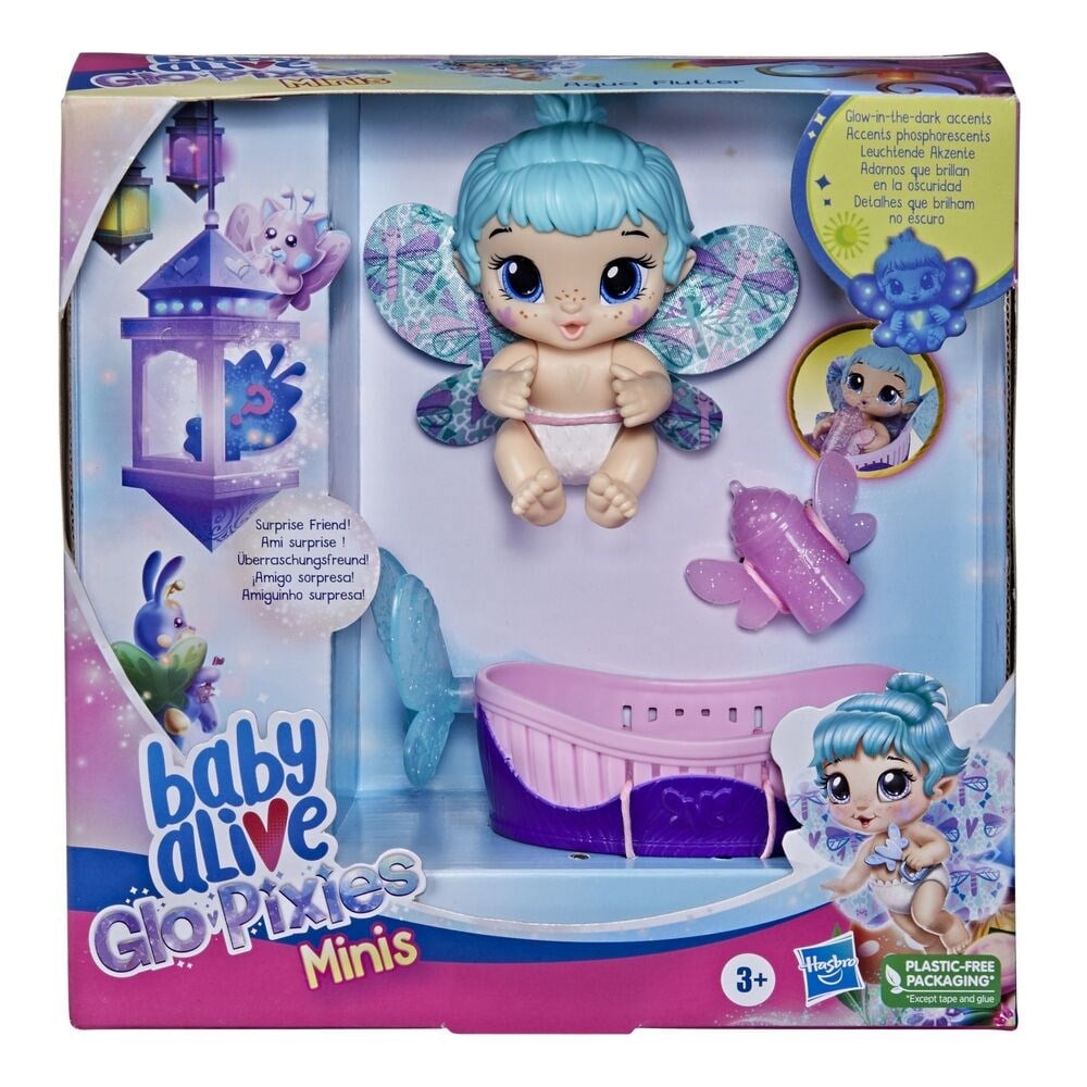 Kolleksiyon Karakterleri, Baby Alive, Baby Alive Glopixies Minik Peri Bebek Aqua Flutter F2599