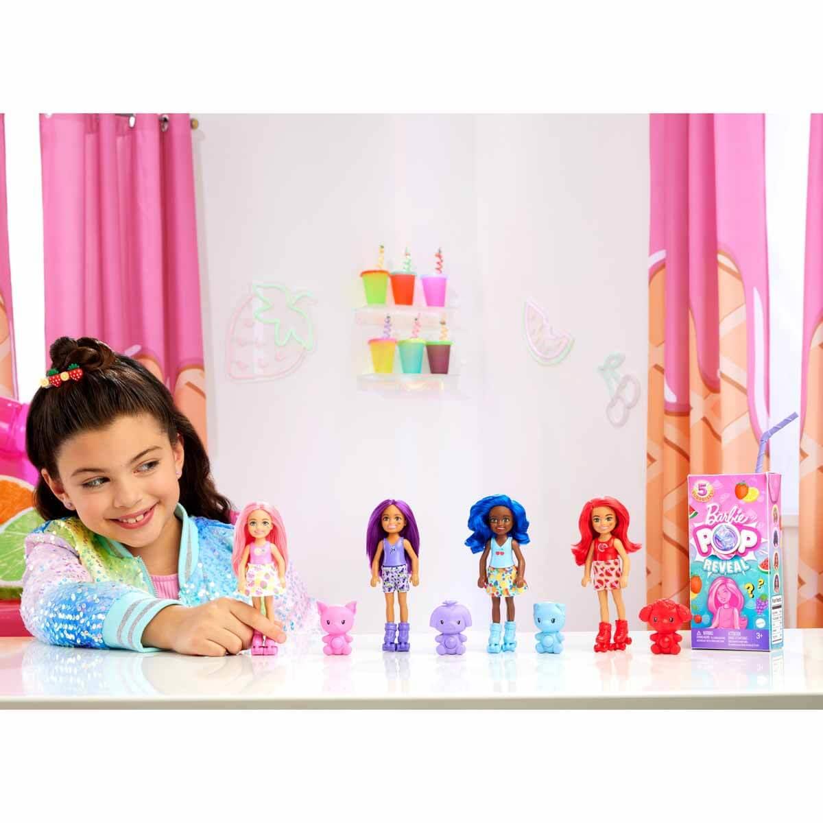 Kolleksiyon Karakterleri, Barbie, Barbie Chelsea POP Reveal Meyve Serisi Sürpriz Paket HRK58