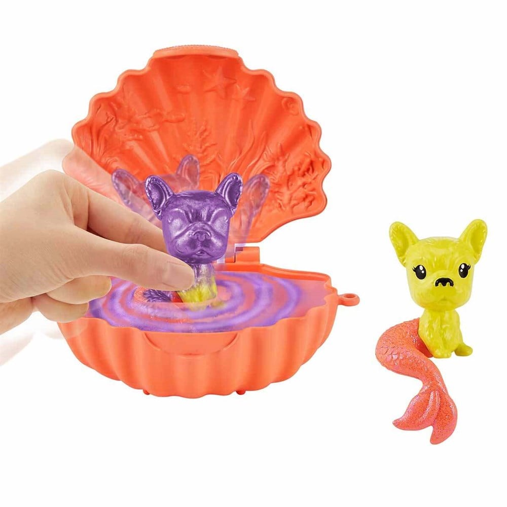 Kolleksiyon Karakterleri, Barbie, Barbie Color Reveal Mermaid Pet Series- Hayvanlar S2 GTP74