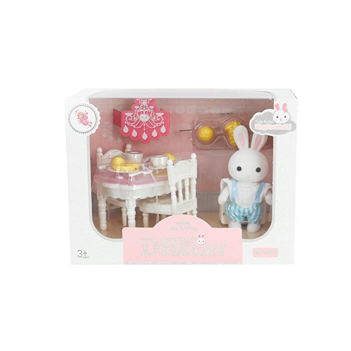Kolleksiyon Karakterleri, MEGA OYUNCAK, Bay Dreamy Mini Tavşan Yemek Masası Seti