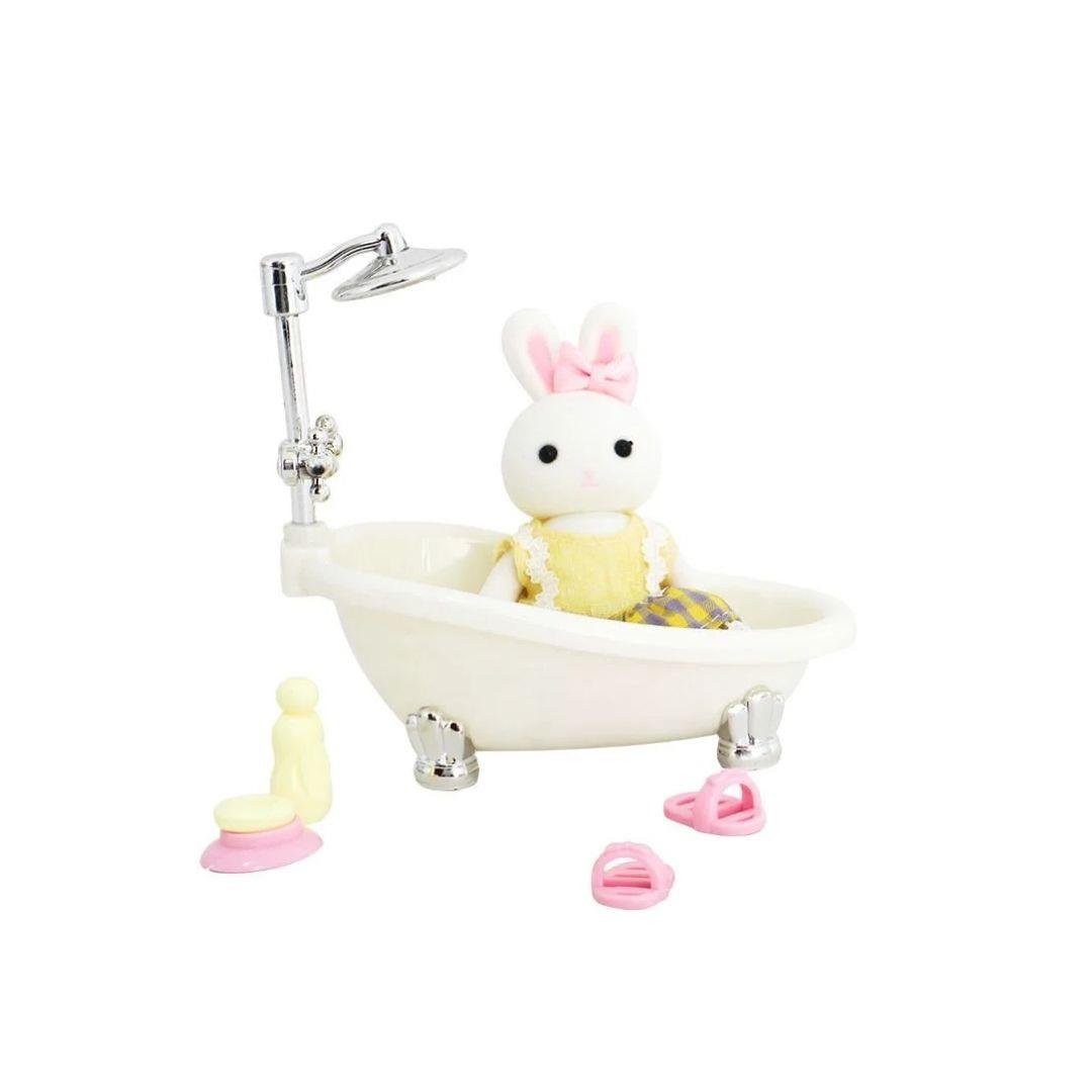 Kolleksiyon Karakterleri, MEGA OYUNCAK, Bay Dreamy Mini Tavşan Aksesuarlı Banyo Seti