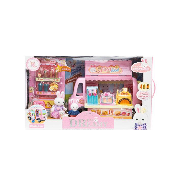 Kolleksiyon Karakterleri, MEGA OYUNCAK, Bay Dreamy Mini Fast Food Karavanı Oyun Seti