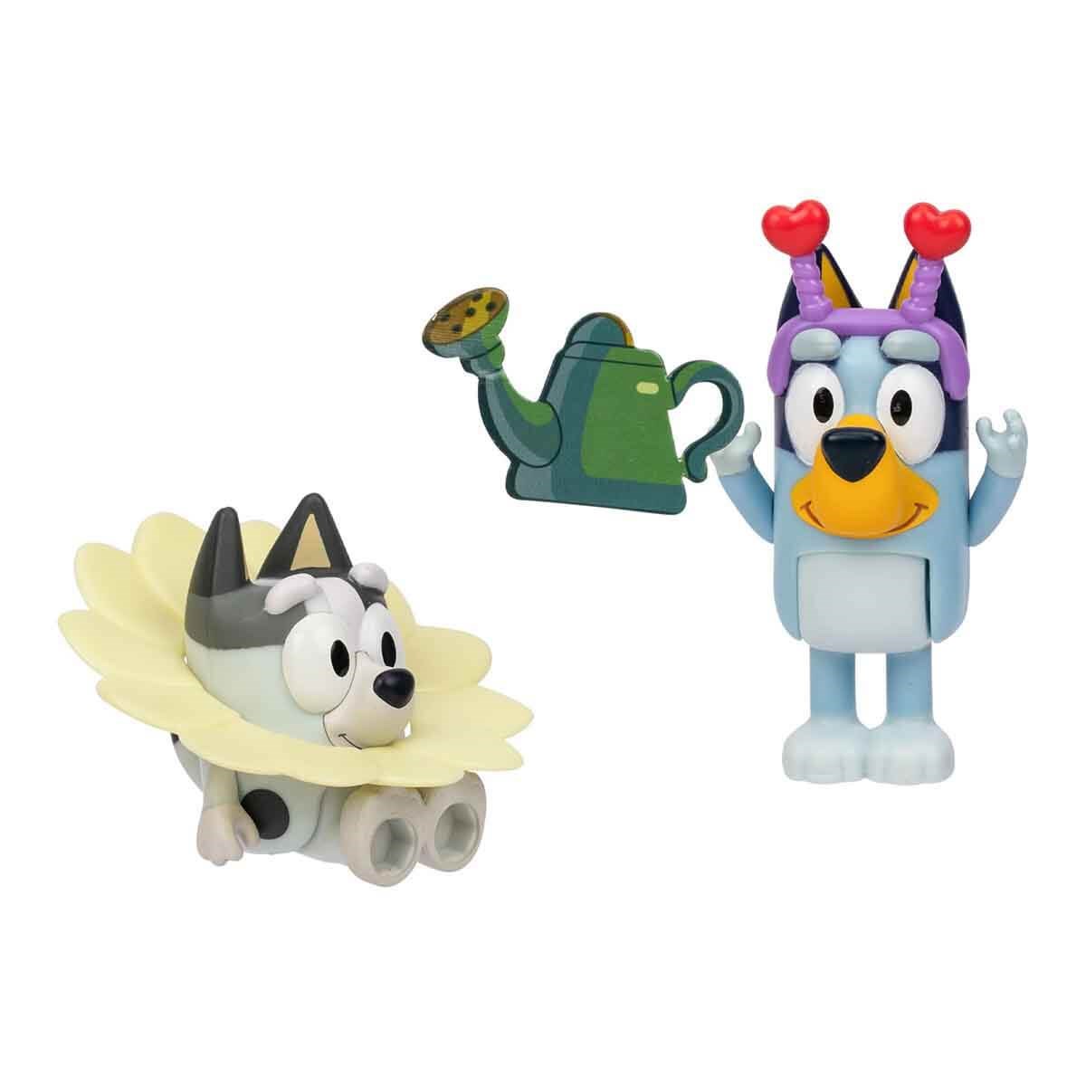 Kolleksiyon Karakterleri, NECOTOYS, Bluey 2'li Figür Aksesuarlı Set 18913 Bahar Temalı
