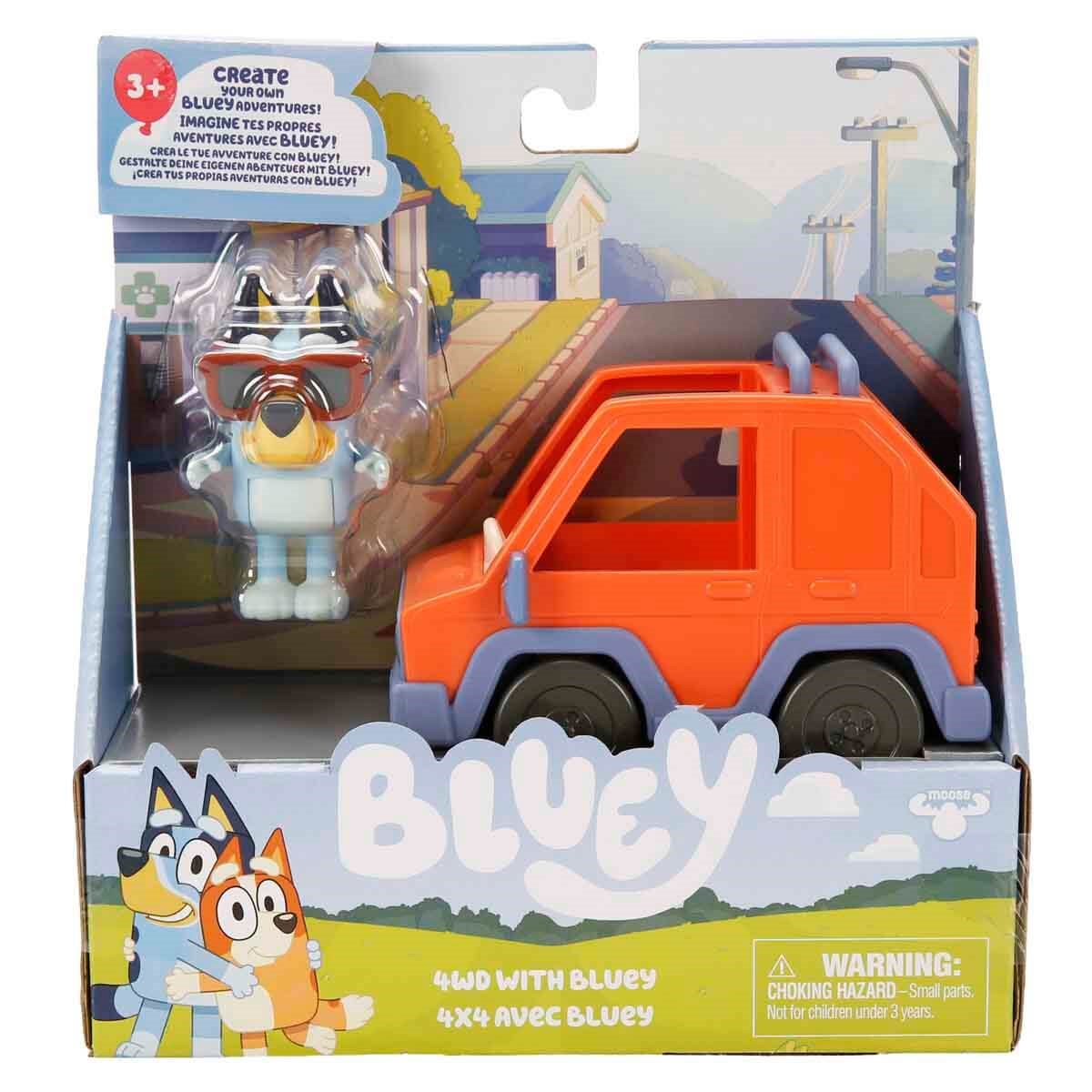 Kolleksiyon Karakterleri, NECOTOYS, Bluey 4x4 Araç ve Figür Seti 18926