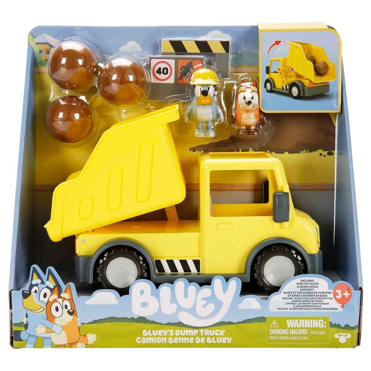 Kolleksiyon Karakterleri, NECOTOYS, Bluey Damperli Kamyon ve Figür Oyun Seti 17673