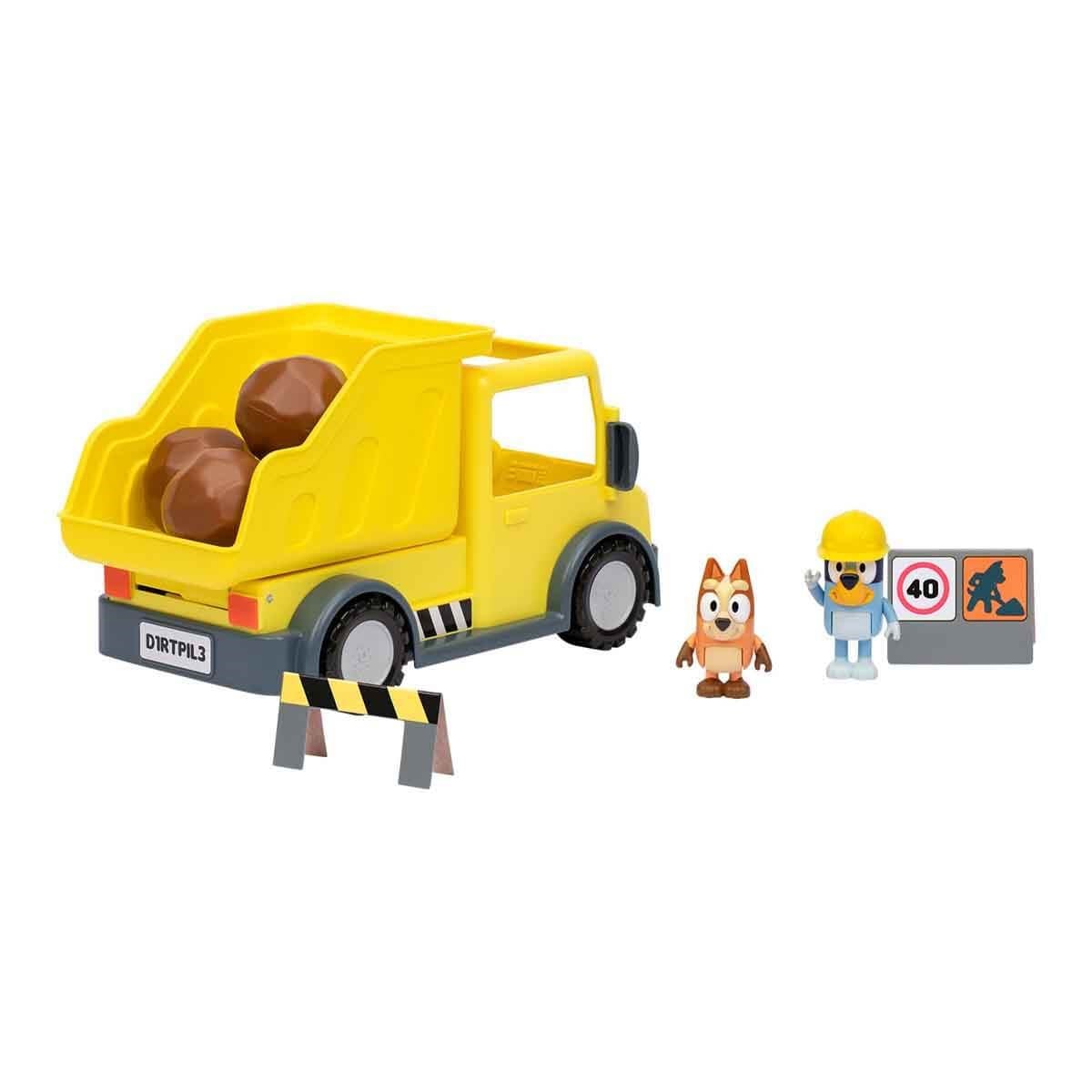 Kolleksiyon Karakterleri, NECOTOYS, Bluey Damperli Kamyon ve Figür Oyun Seti 17673