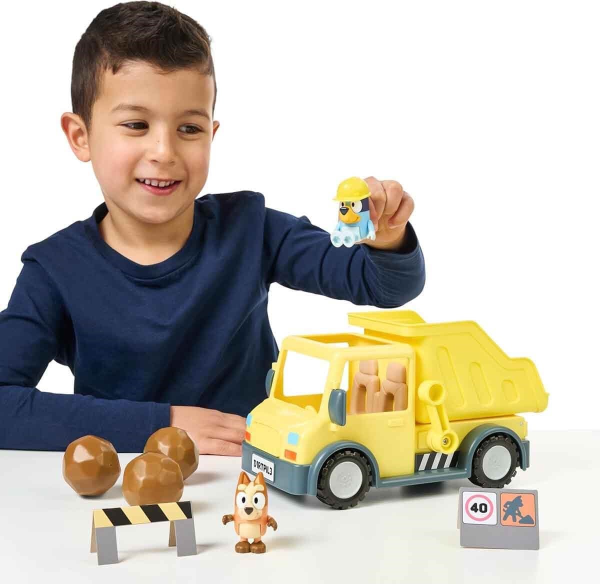 Kolleksiyon Karakterleri, NECOTOYS, Bluey Damperli Kamyon ve Figür Oyun Seti 17673