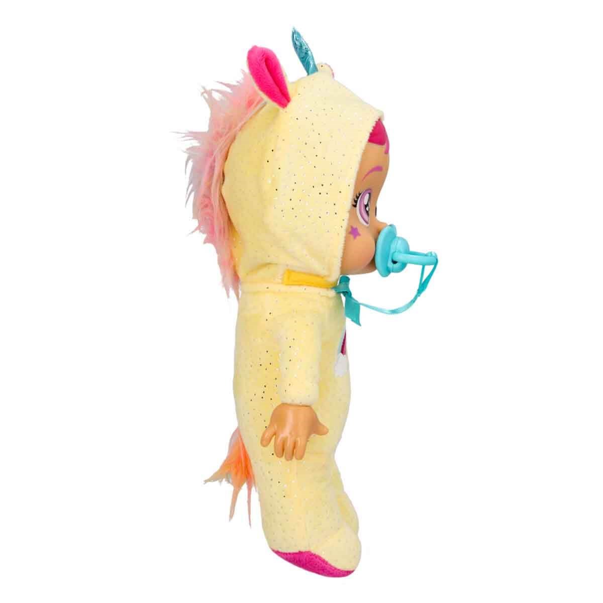 Kolleksiyon Karakterleri, Giochi Preziosi, Cry Babies Ağlayan Yumuş Bebek CYB76000 Sarı Tulumlu Ashley