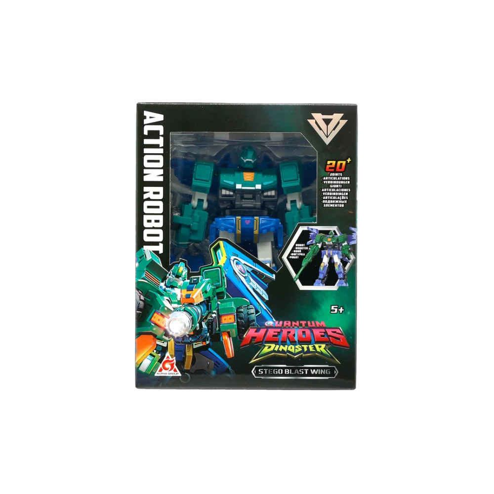 Kolleksiyon Karakterleri, MEGA OYUNCAK, Dinoster Aksiyon Robot Stego Blast Wing