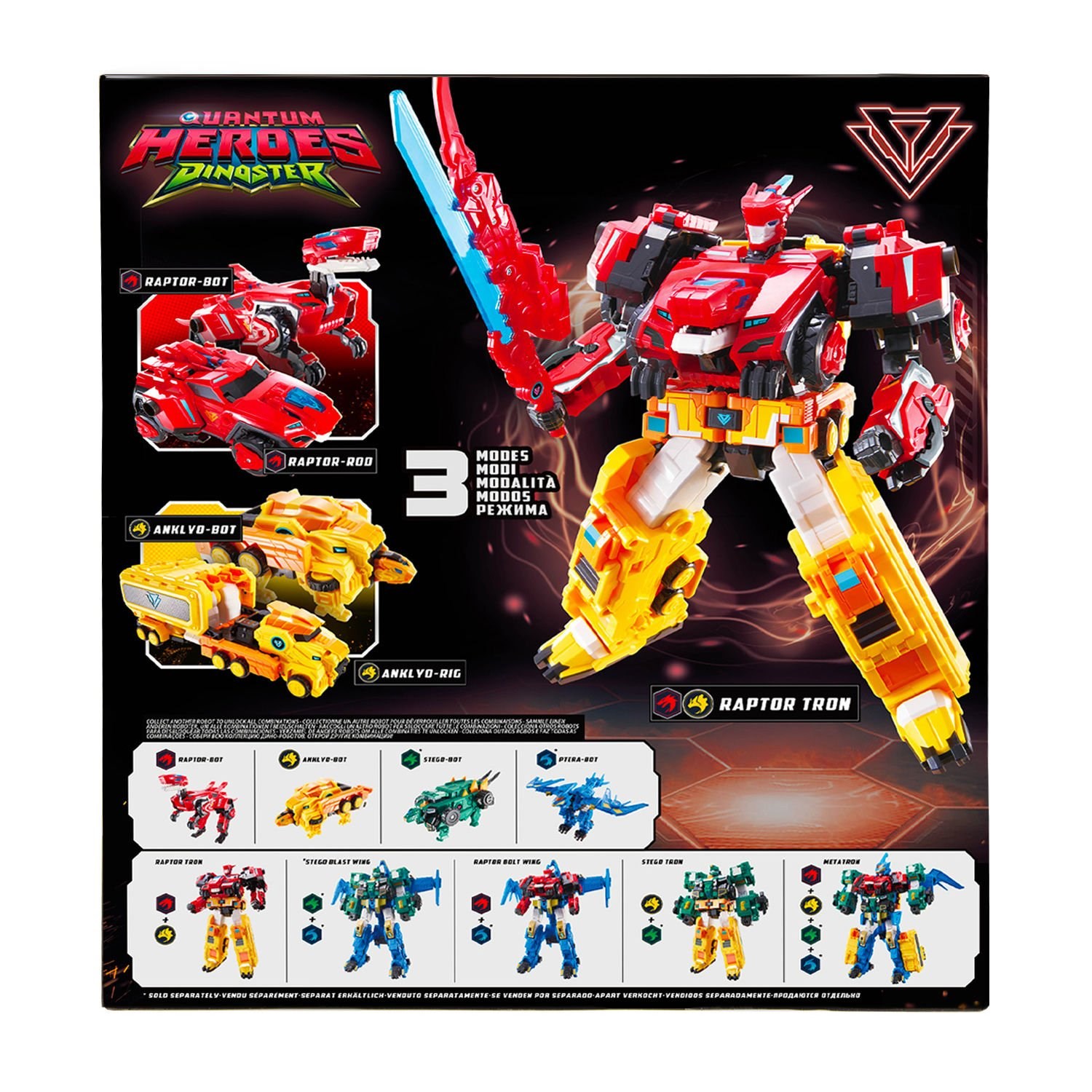 Kolleksiyon Karakterleri, MEGA OYUNCAK, Dinoster Dönüen Robot Dev Raptor Tron