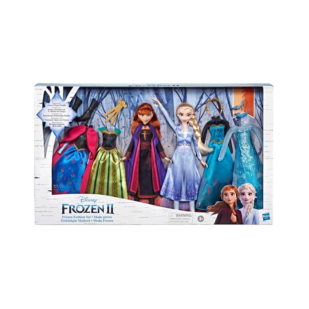 Kolleksiyon Karakterleri, FROZEN, Disney Frozen 2 Elsa ve Anna Moda Seti E8750