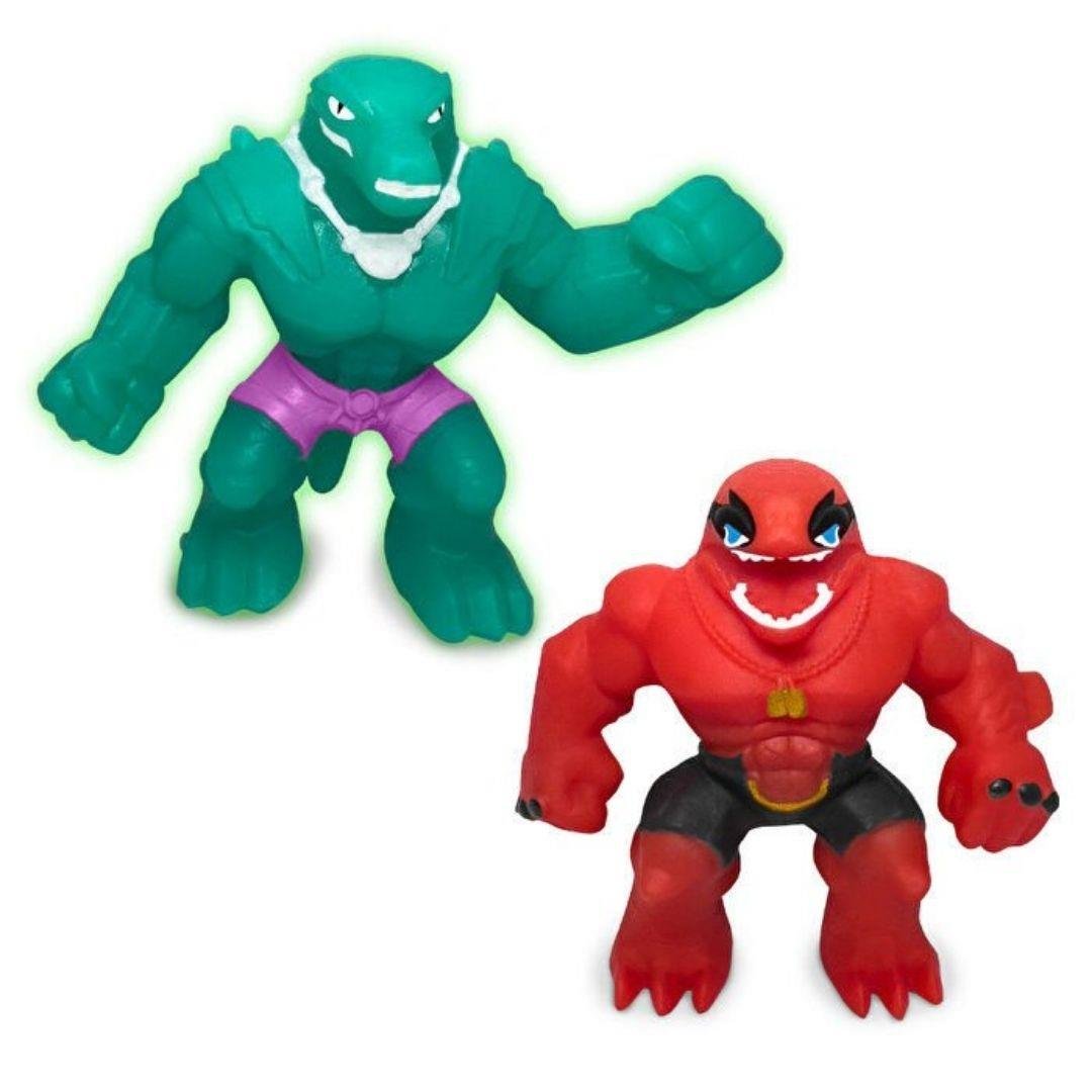 Kolleksiyon Karakterleri, MEGA OYUNCAK, Elastikorps Fighters Nano Mini İkili Paket 31896 Kaiman & Orka