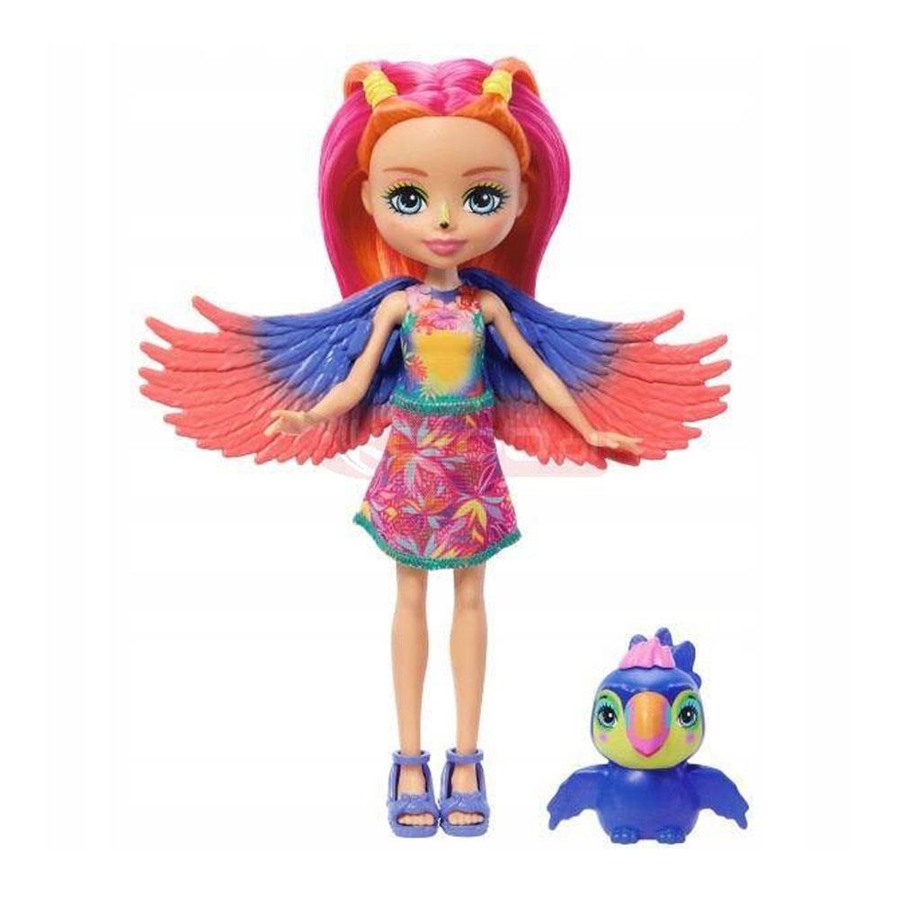 Kolleksiyon Karakterleri, Enchantimals, Enchantimals Karakter Bebekler FNH22 HRX83 Trippi Toucan & Canopy