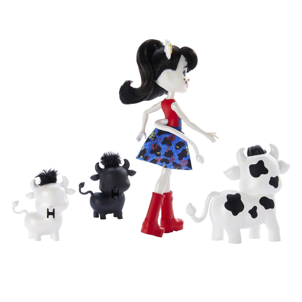 Kolleksiyon Karakterleri, Enchantimals, Enchantimals Bebek Ve Hayvan Arkadaşları Cambrie Cow & Ricotta GJX43 GJX44