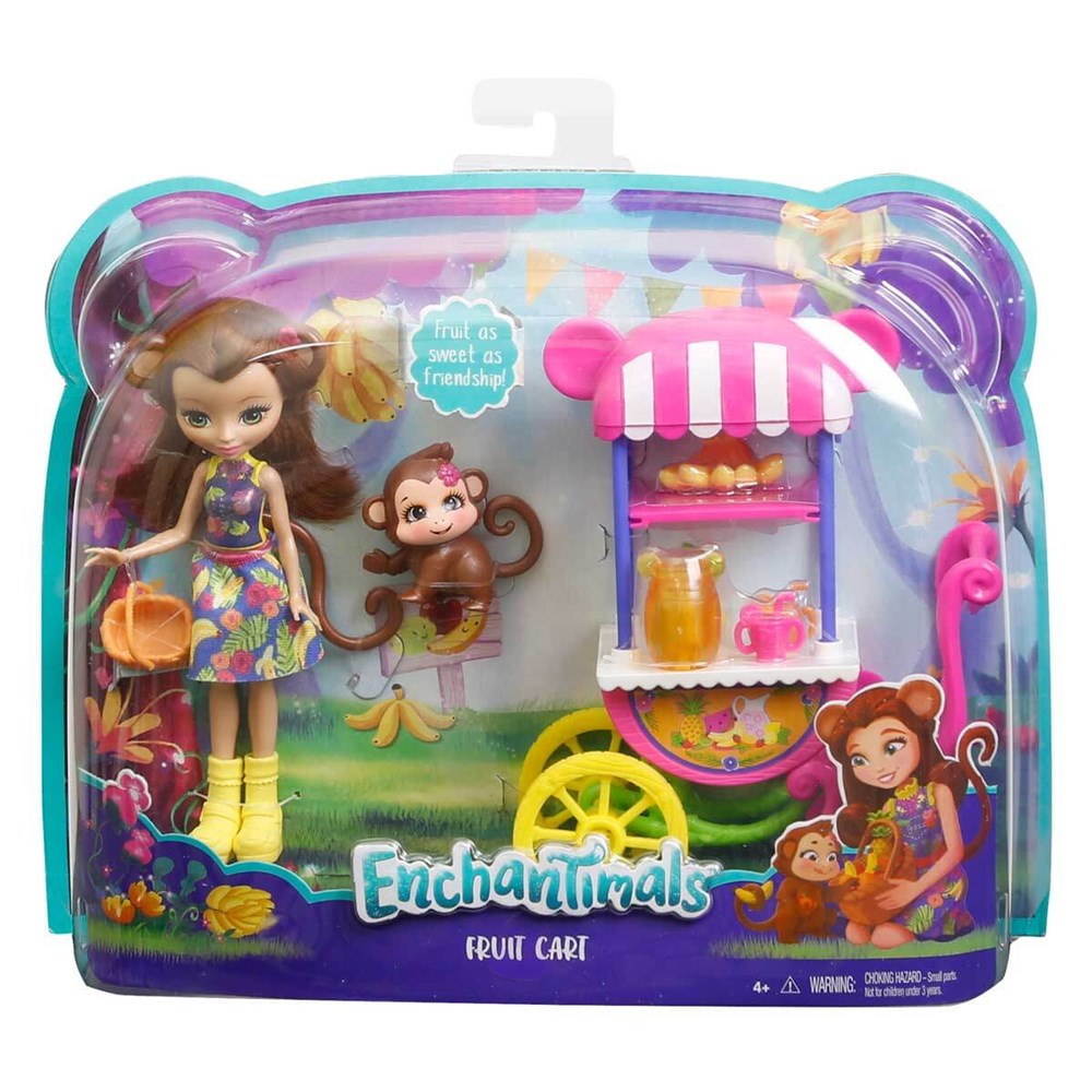 Kolleksiyon Karakterleri, Enchantimals, Enchantimals Bebek ve Aracı FJH11 - Meyve Arabası