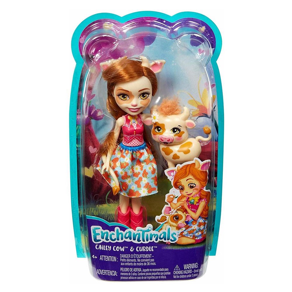 Kolleksiyon Karakterleri, Enchantimals, Enchantimals Karakter Bebekler Cailey Cow FNH22 FXM77