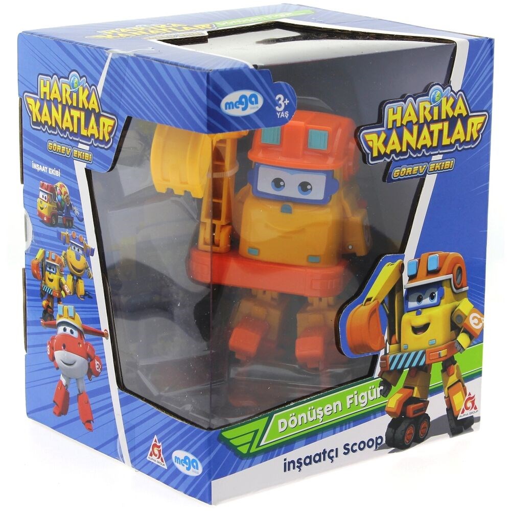 Kolleksiyon Karakterleri, Harika Kanatlar, Harika Kanatlar İnşaatçı Scoop (Büyük Boy) Dönüşen Tekli Figür