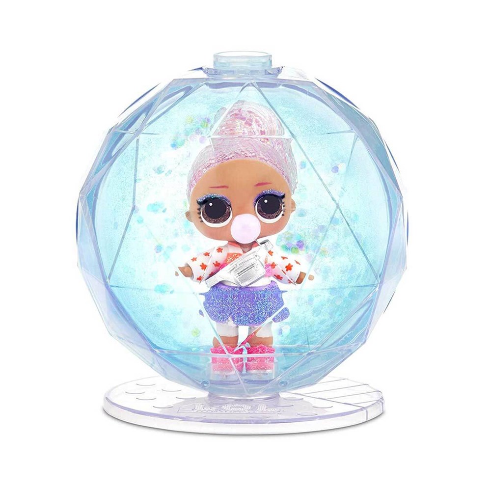 Kolleksiyon Karakterleri, L.O.L. Surprise - LOL Bebek, L.O.L Glitter Globe Bebekler Simli 8 Sürpriz Kar Tatili