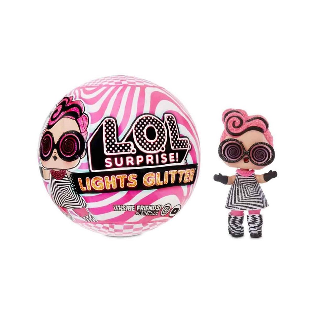 Kolleksiyon Karakterleri, L.O.L. Surprise - LOL Bebek, L.O.L Surprise Simli ve Işıklı LOL Neon Bebekler 8 Kat Sürpriz