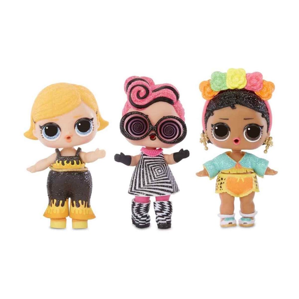 Kolleksiyon Karakterleri, L.O.L. Surprise - LOL Bebek, L.O.L Surprise Simli ve Işıklı LOL Neon Bebekler 8 Kat Sürpriz