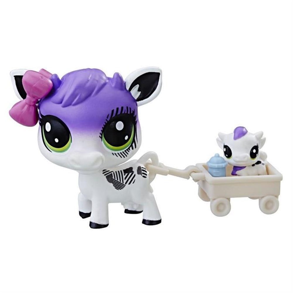 Kolleksiyon Karakterleri, Miniş - Pets Shop, Littlest Pet Shop Miniş ve Yavrusu B9358 C1174 Plumella ve Calla Cowbelle