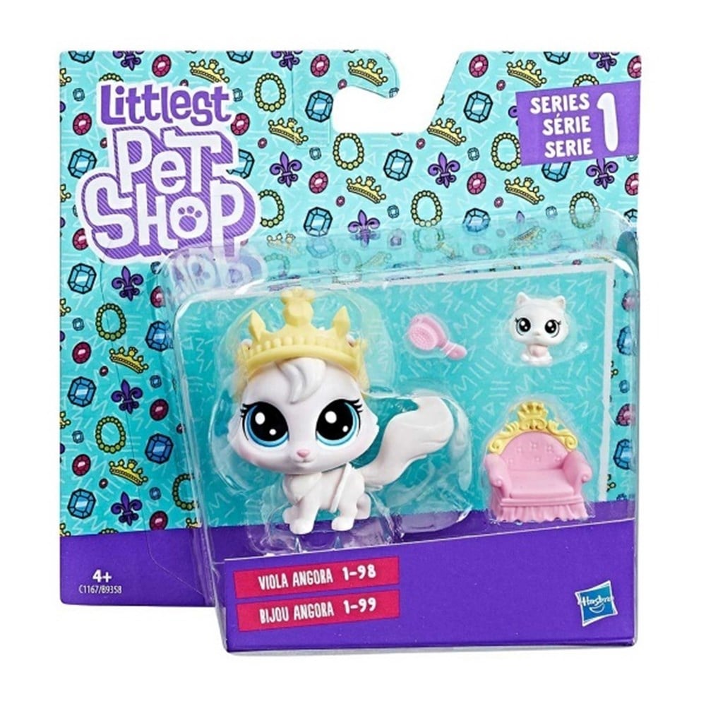 Kolleksiyon Karakterleri, Miniş - Pets Shop, Littlest Pet Shop Miniş ve Yavrusu B9358 C1167 Viola ve Bijou Angora
