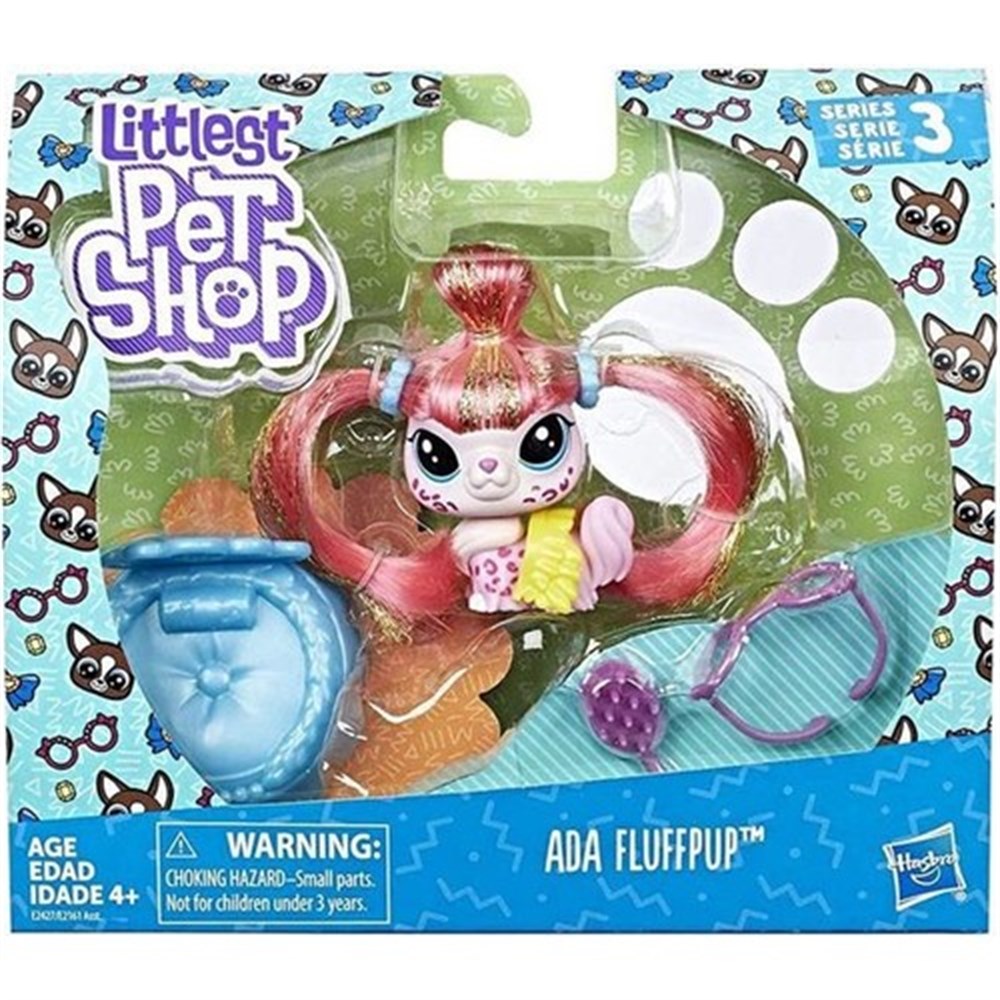 Kolleksiyon Karakterleri, Miniş - Pets Shop, Littlest Pet Shop Süslü Özel Miniş Ada Fluffpup E2161 E2427
