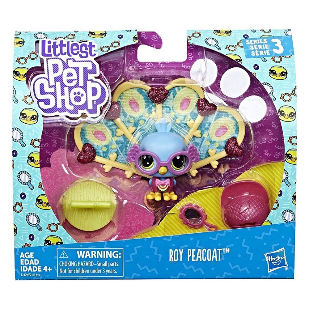 Kolleksiyon Karakterleri, Miniş - Pets Shop, Littlest Pet Shop Süslü Özel Miniş Roy Peacoat E2161 E2429