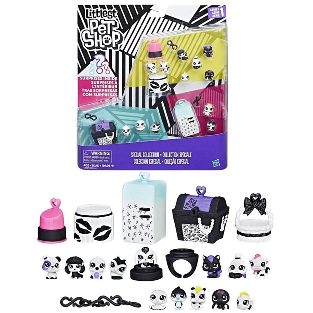 Kolleksiyon Karakterleri, Miniş - Pets Shop, Littlest Pet Shop Miniş Siyah Beyaz Özel Seri C1878 C2896