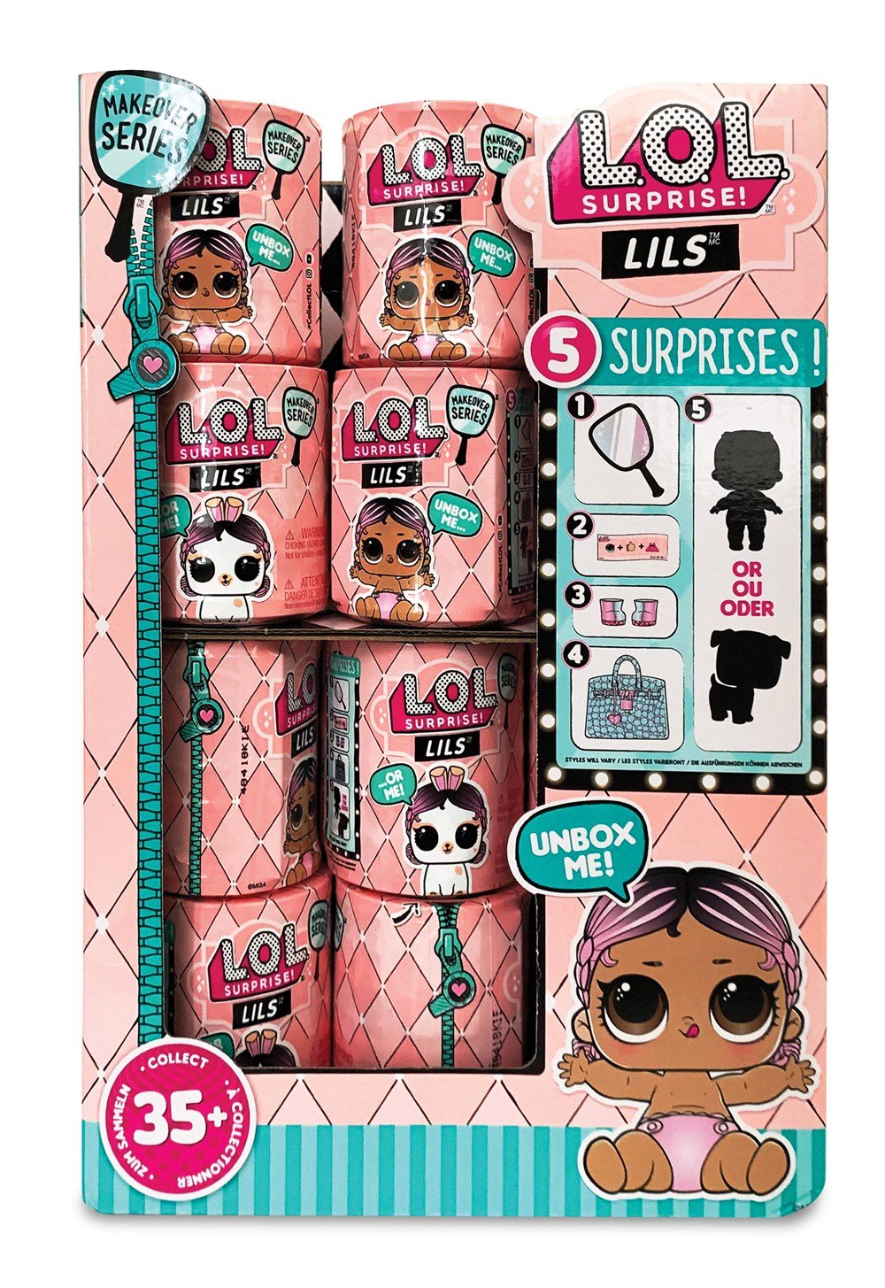 Kolleksiyon Karakterleri, L.O.L. Surprise - LOL Bebek, LLU62000 L.O.L Bebekler 5 Sürpriz Seri 5 LOL Pets or Lils CDU24