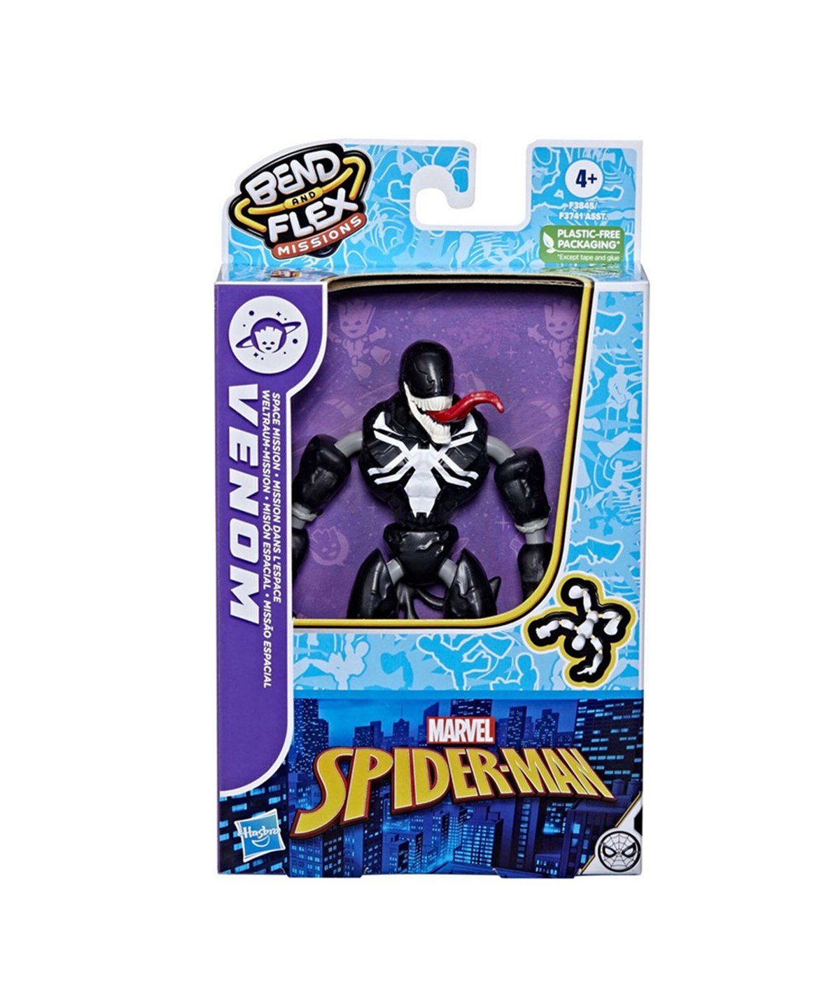 Kolleksiyon Karakterleri, AVENGERS, Marvel Spider Man Bend Flex Missions Venom F3741 F3845