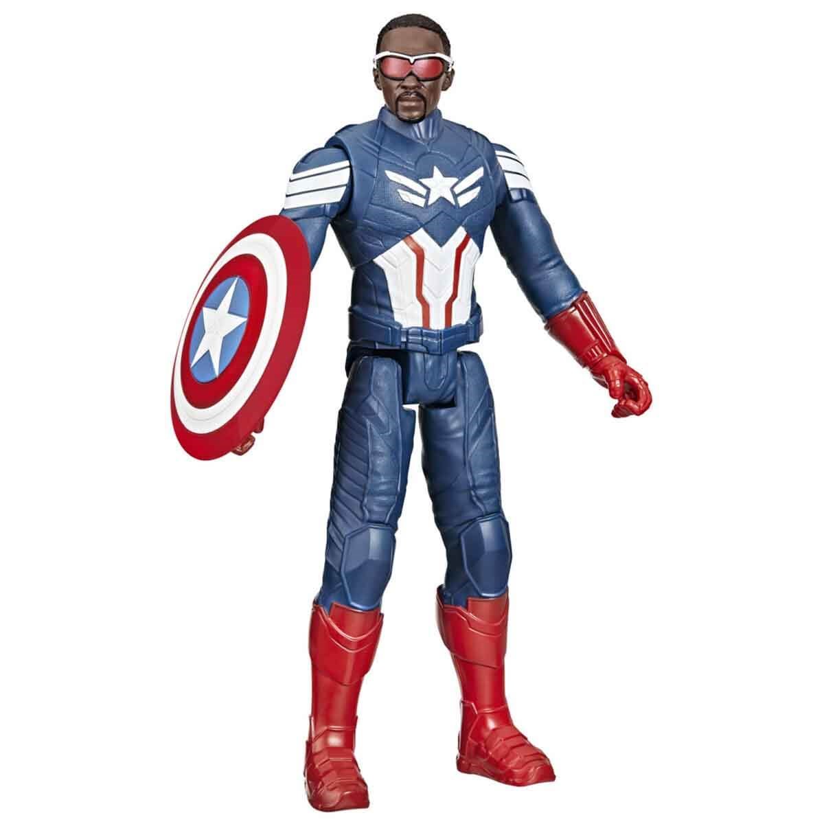 Kolleksiyon Karakterleri, Hasbro, Marvel Titan Hero Serisi Captain America Brave New World Aksiyon Figürü 30 cm F9276