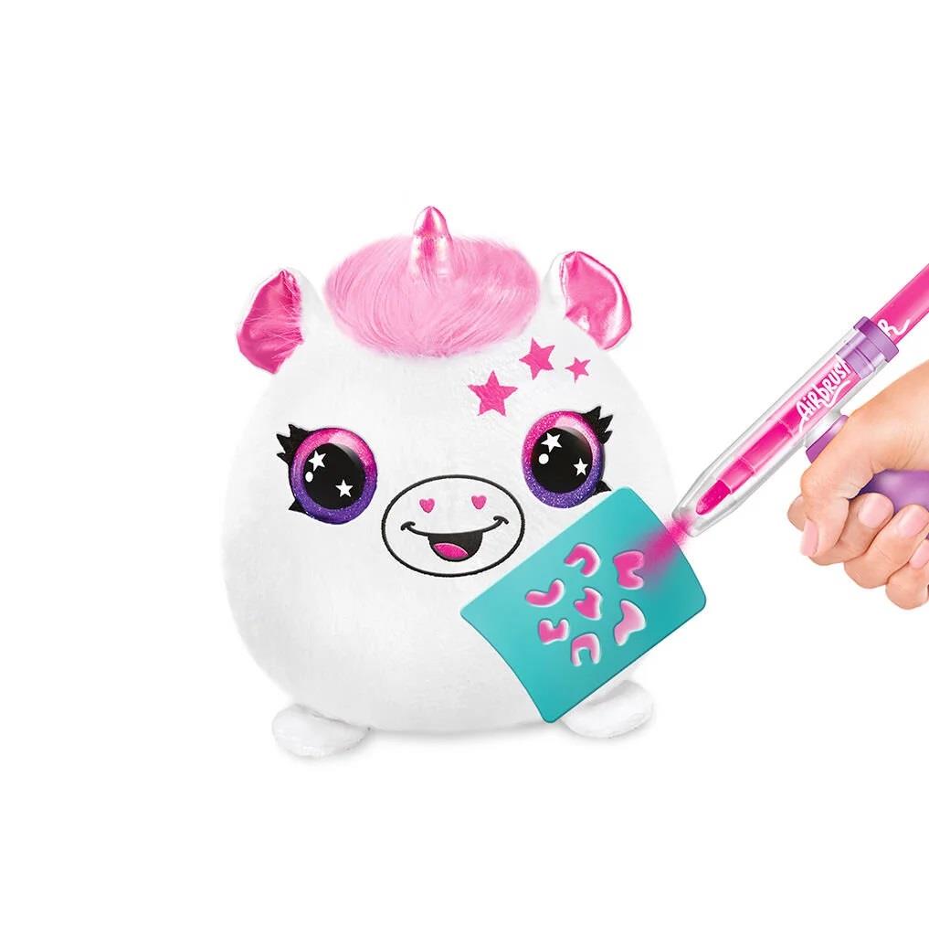 Kolleksiyon Karakterleri, Harika Kanatlar, Mega Airbrush Plush Sürpriz Squishy Paint Bucket