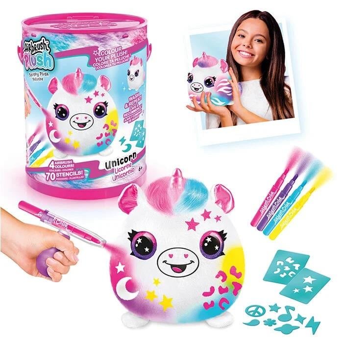 Kolleksiyon Karakterleri, Harika Kanatlar, Mega Airbrush Plush Sürpriz Squishy Paint Bucket